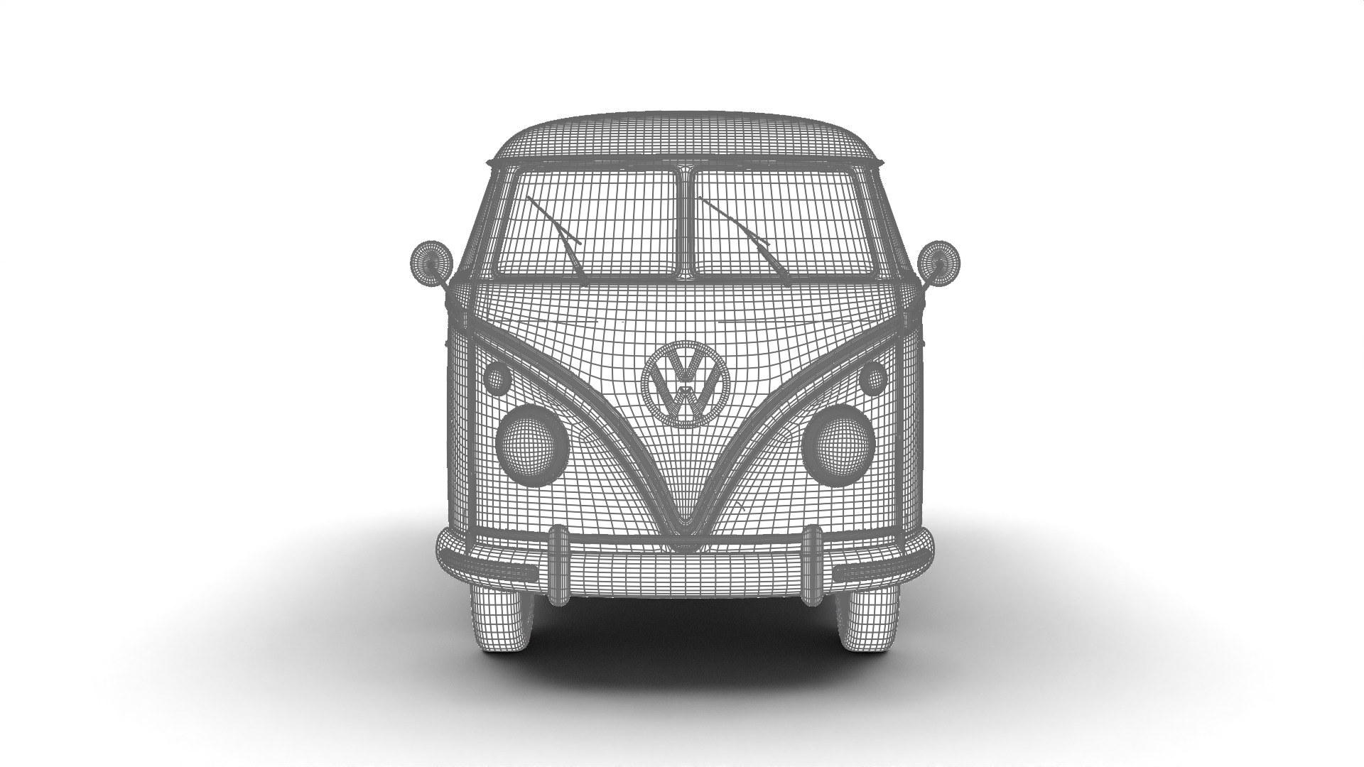 Volkswagen T1 Combi 1950 3d model 3D model_37
