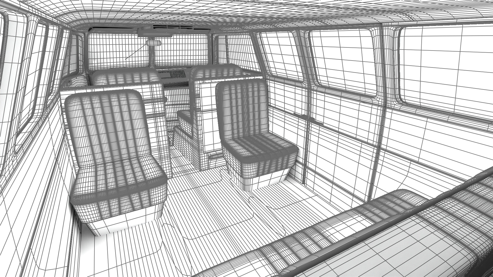 Volkswagen T1 Combi 1950 3d model 3D model_46