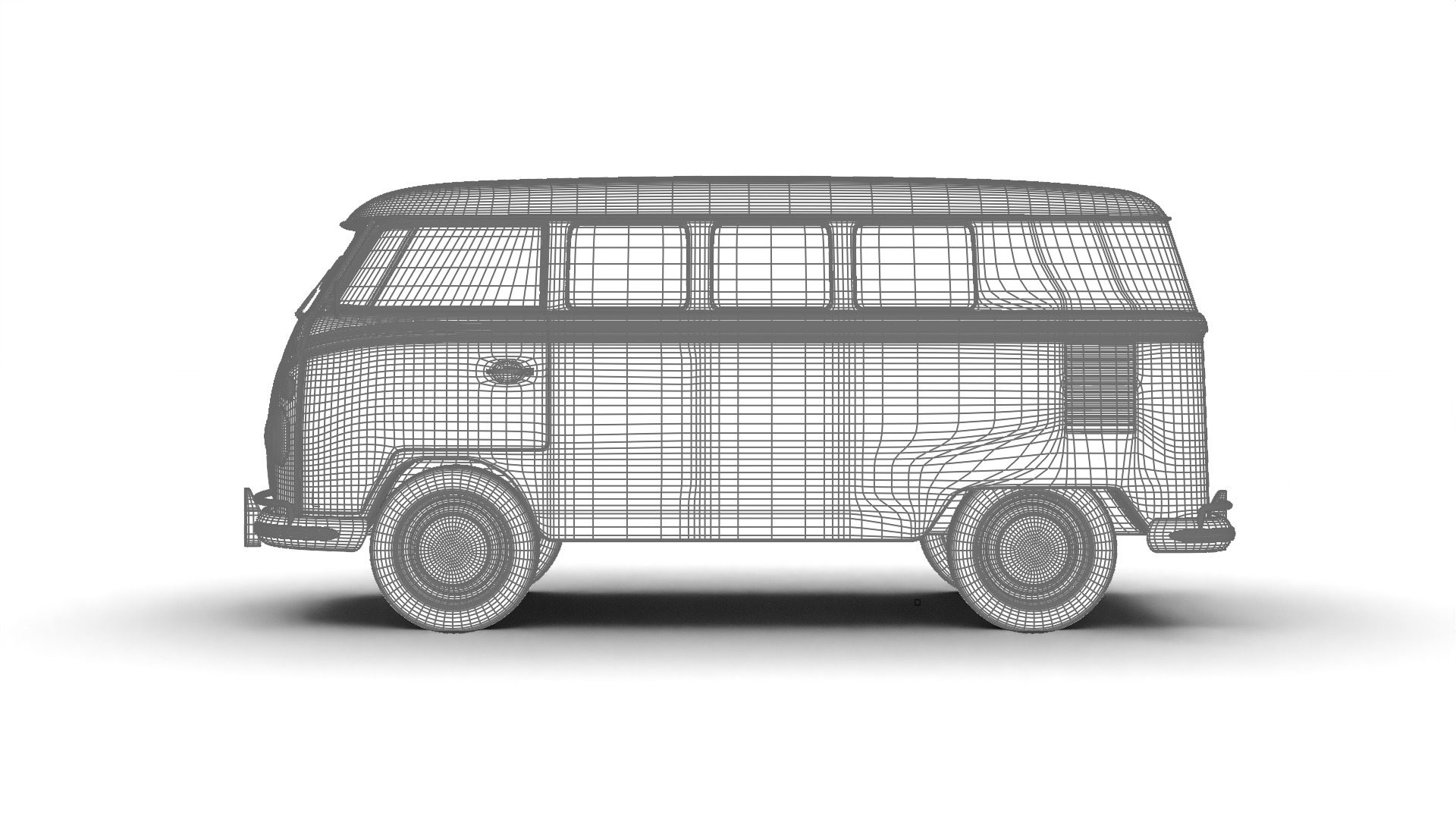 Volkswagen T1 Combi 1950 3d model 3D model_35