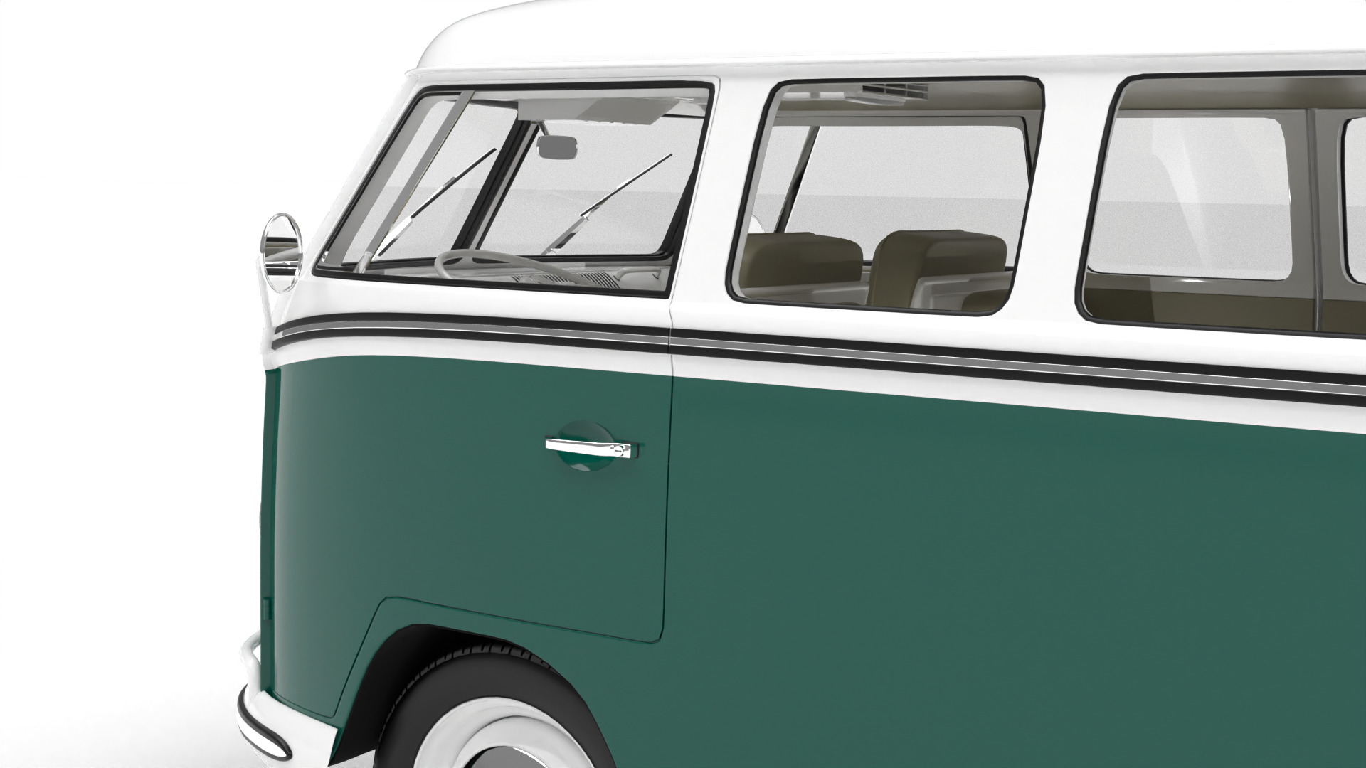 Volkswagen T1 Combi 1950 3d model 3D model_15