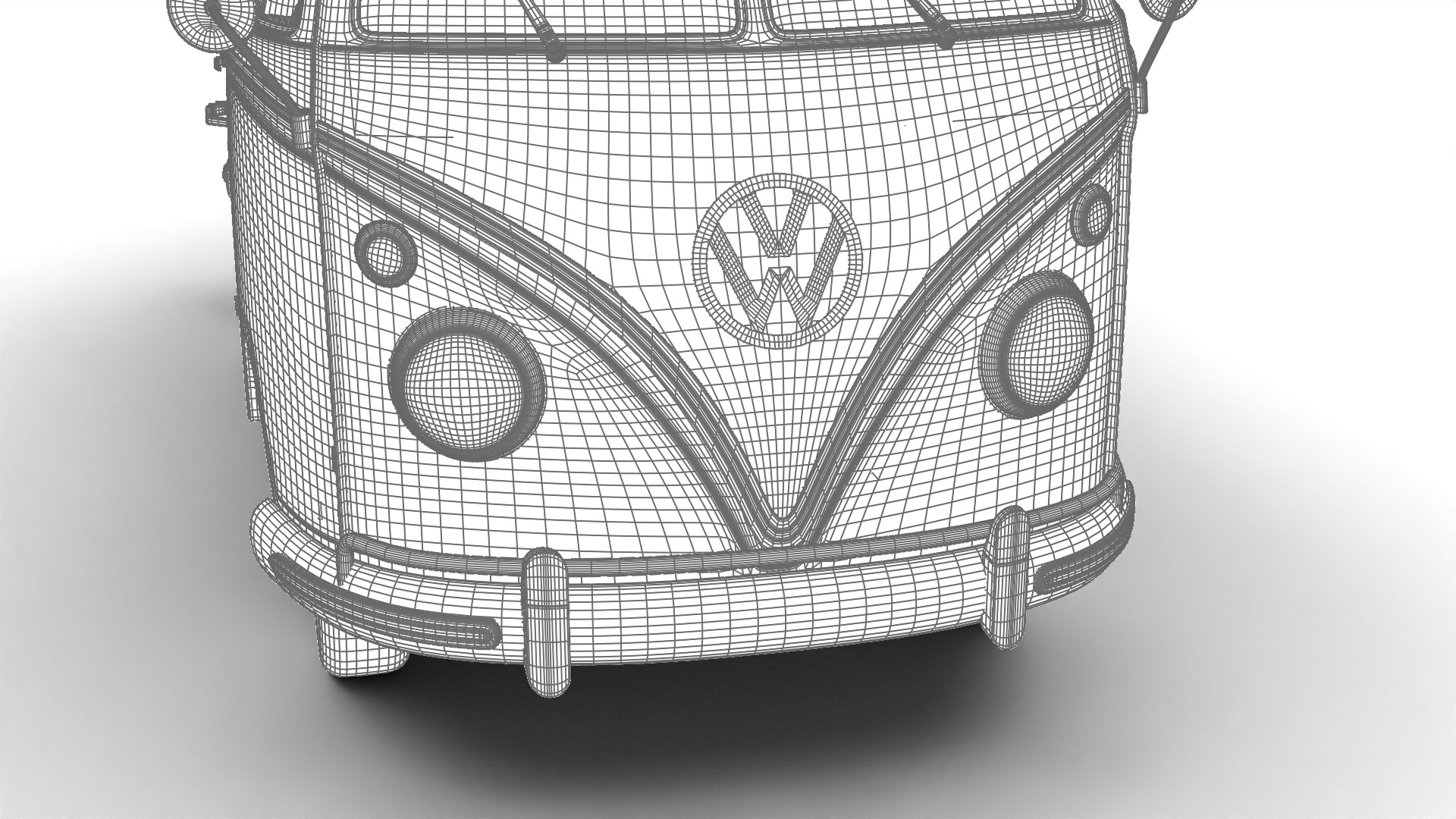 Volkswagen T1 Combi 1950 3d model 3D model_31
