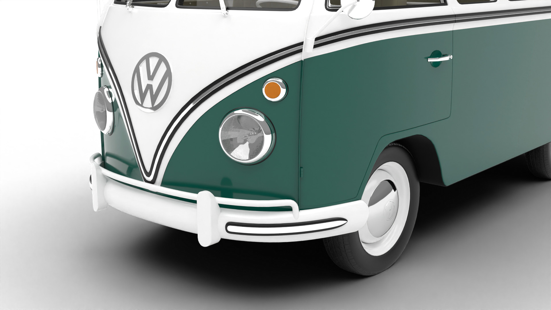 Volkswagen T1 Combi 1950 3d model 3D model_2