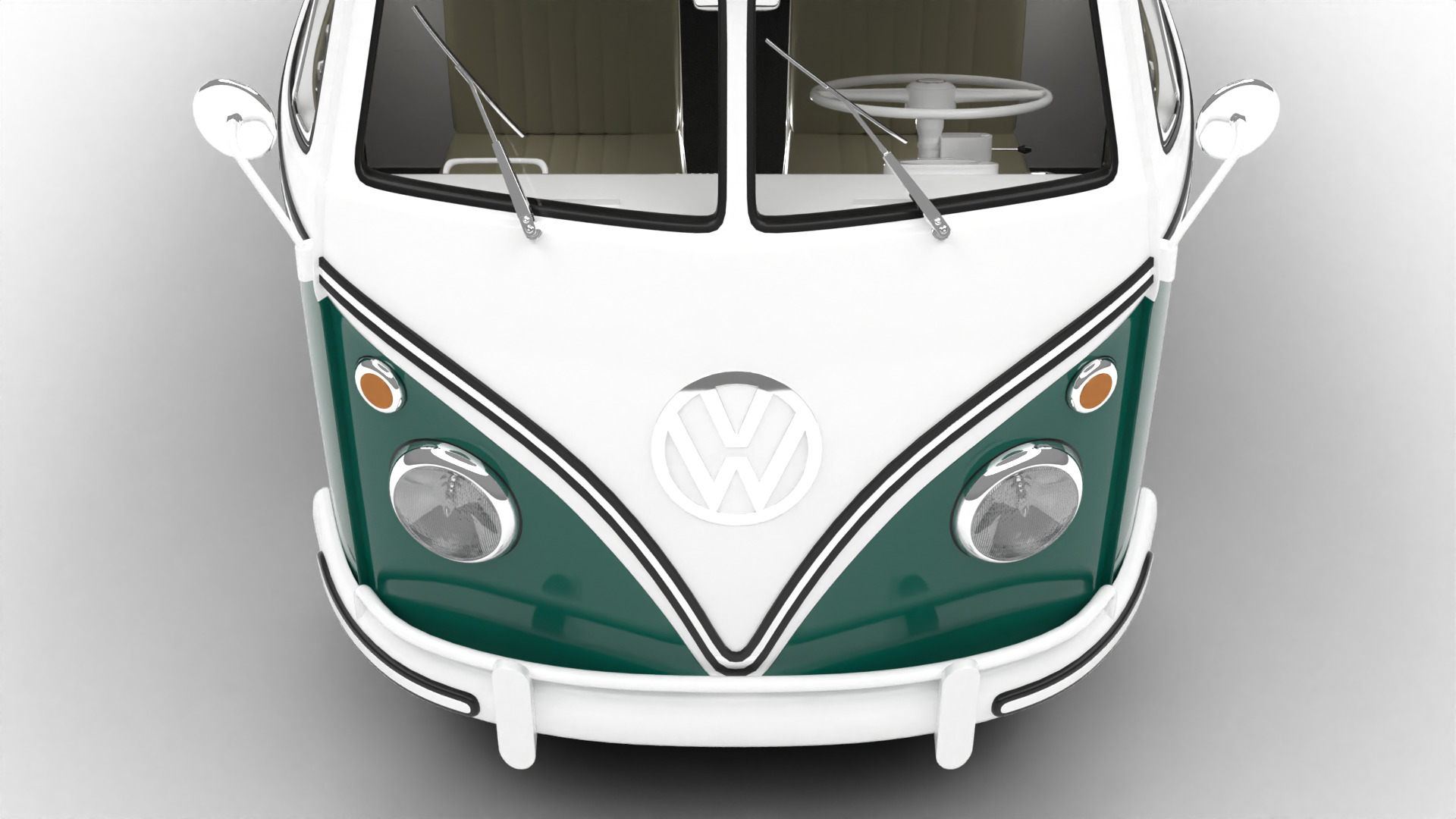 Volkswagen T1 Combi 1950 3d model 3D model_17