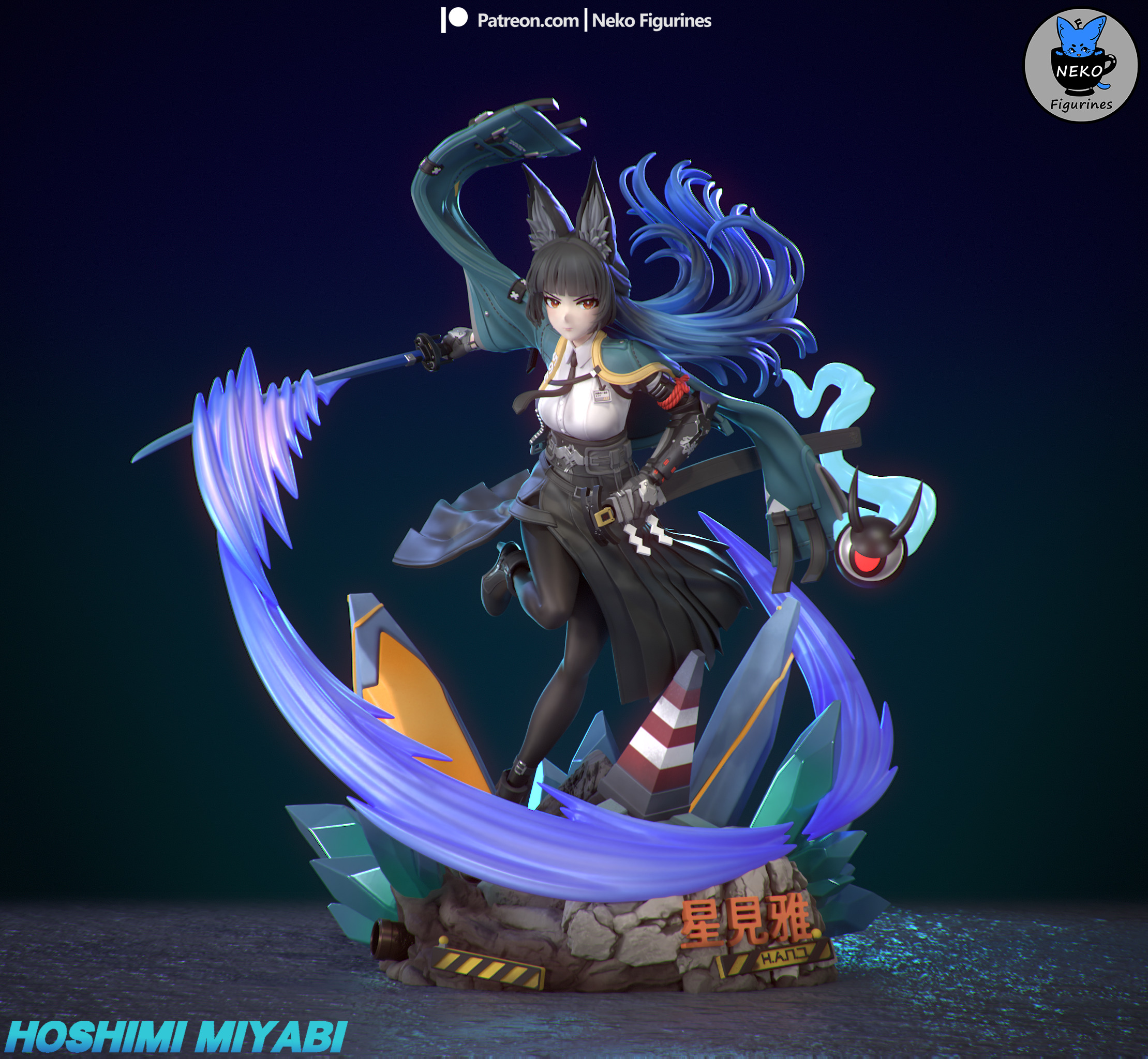 Hoshimi Miyabi - Zenless Zone Zero Game Figure for 3D Printing 3D print model_1