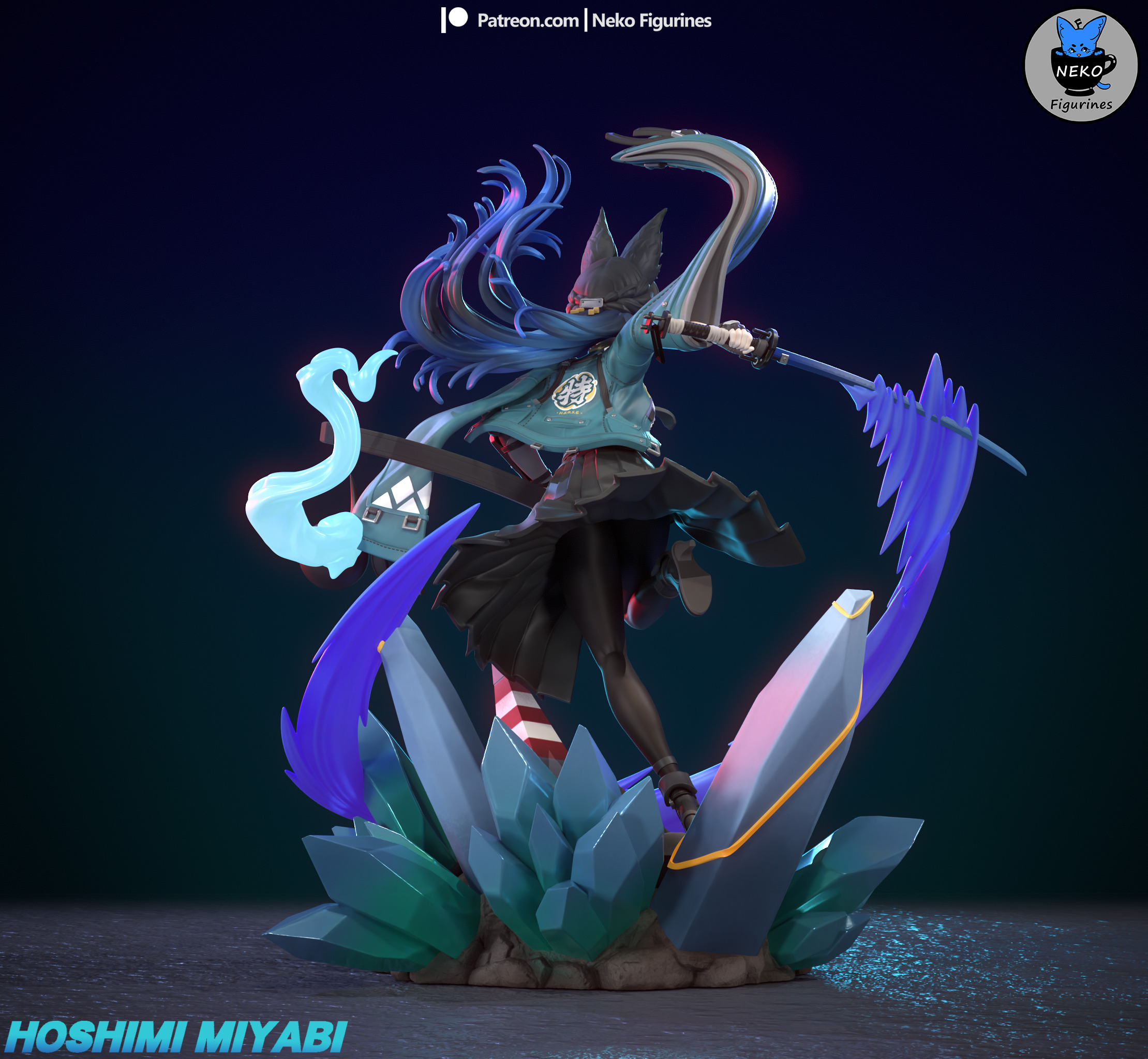 Hoshimi Miyabi - Zenless Zone Zero Game Figure for 3D Printing 3D print model_15