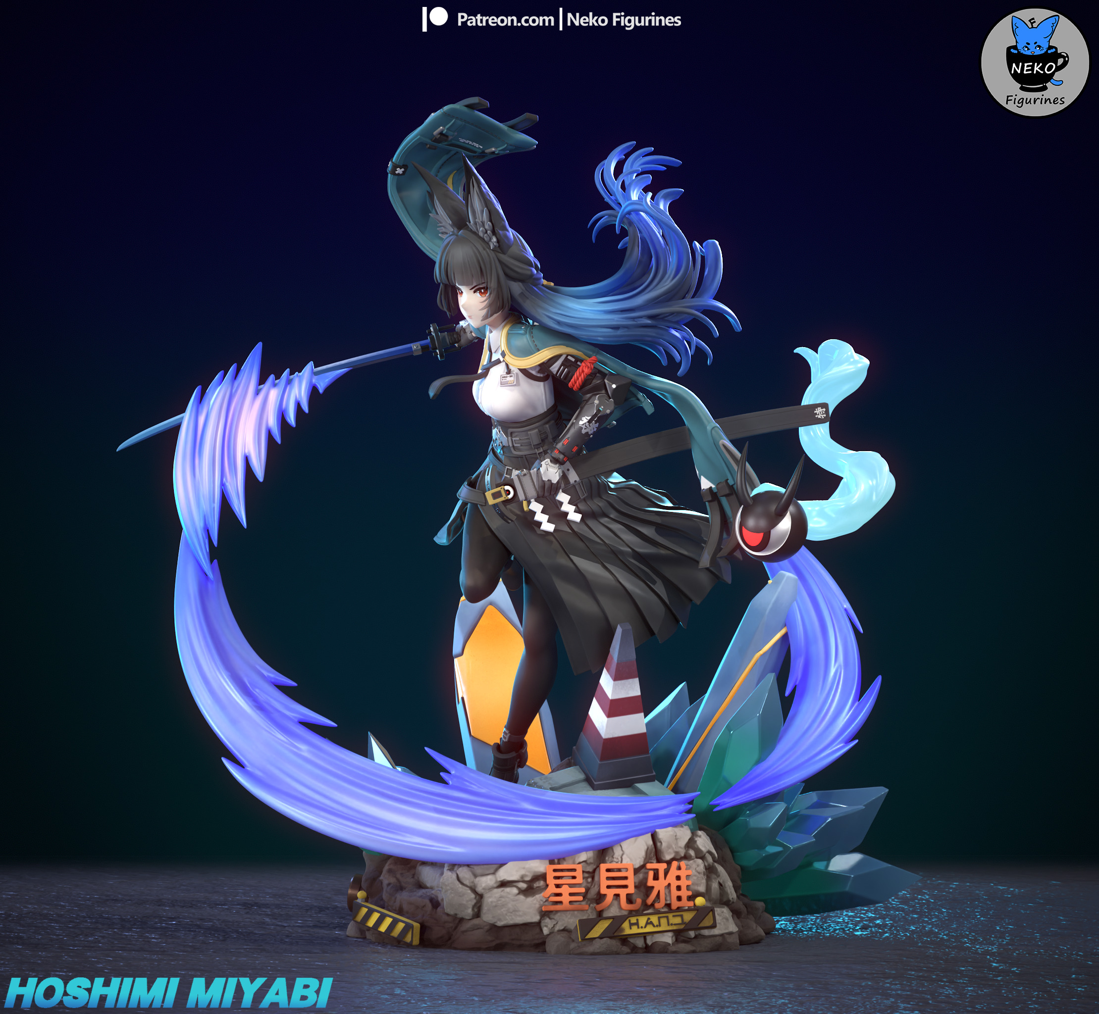 Hoshimi Miyabi - Zenless Zone Zero Game Figure for 3D Printing 3D print model_13