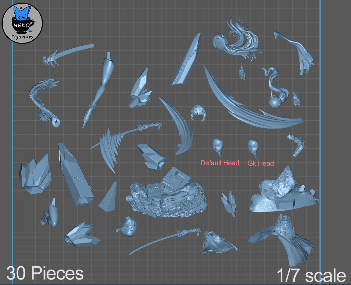 Hoshimi Miyabi - Zenless Zone Zero Game Figure for 3D Printing 3D print model_6