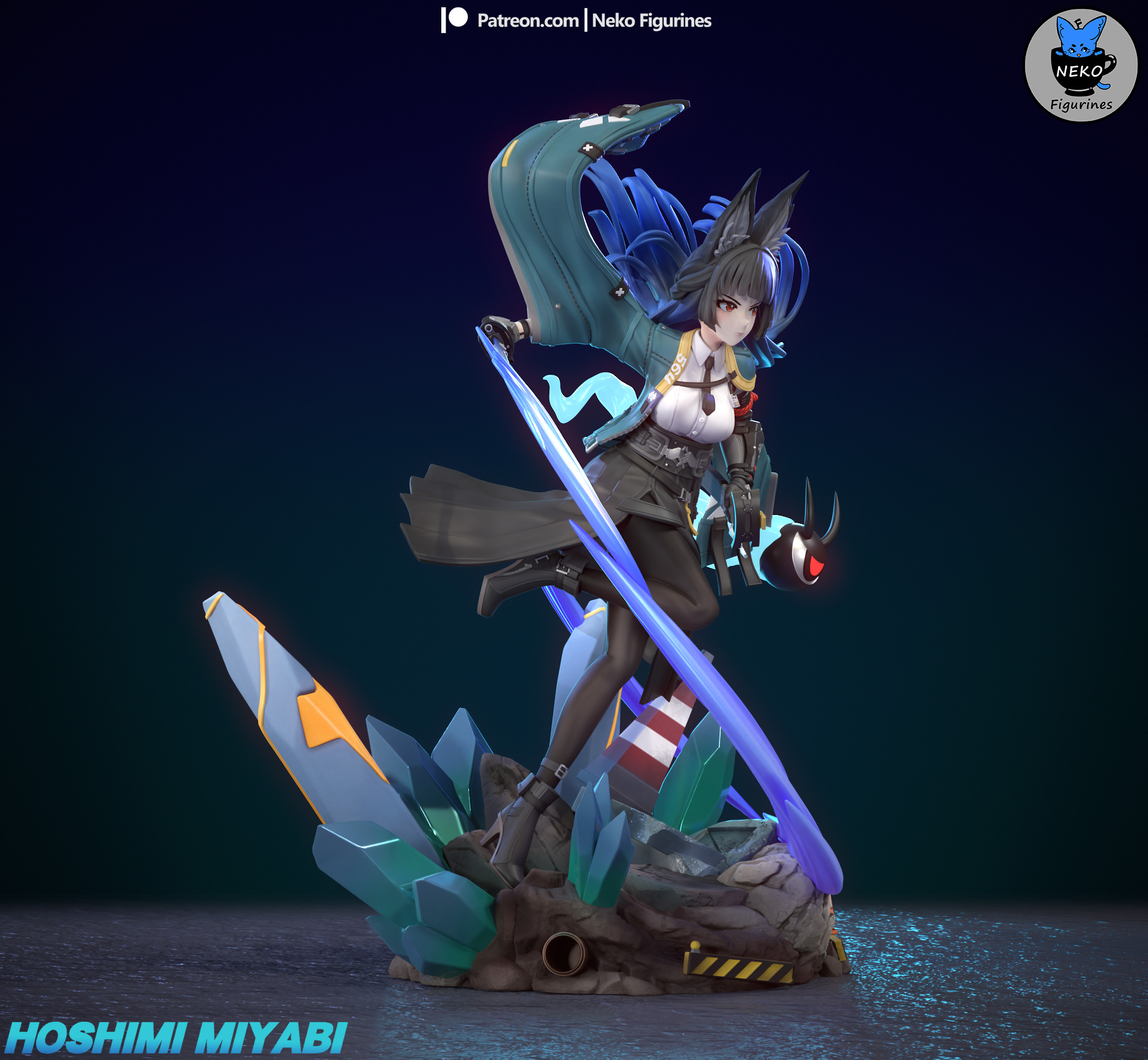 Hoshimi Miyabi - Zenless Zone Zero Game Figure for 3D Printing 3D print model_14