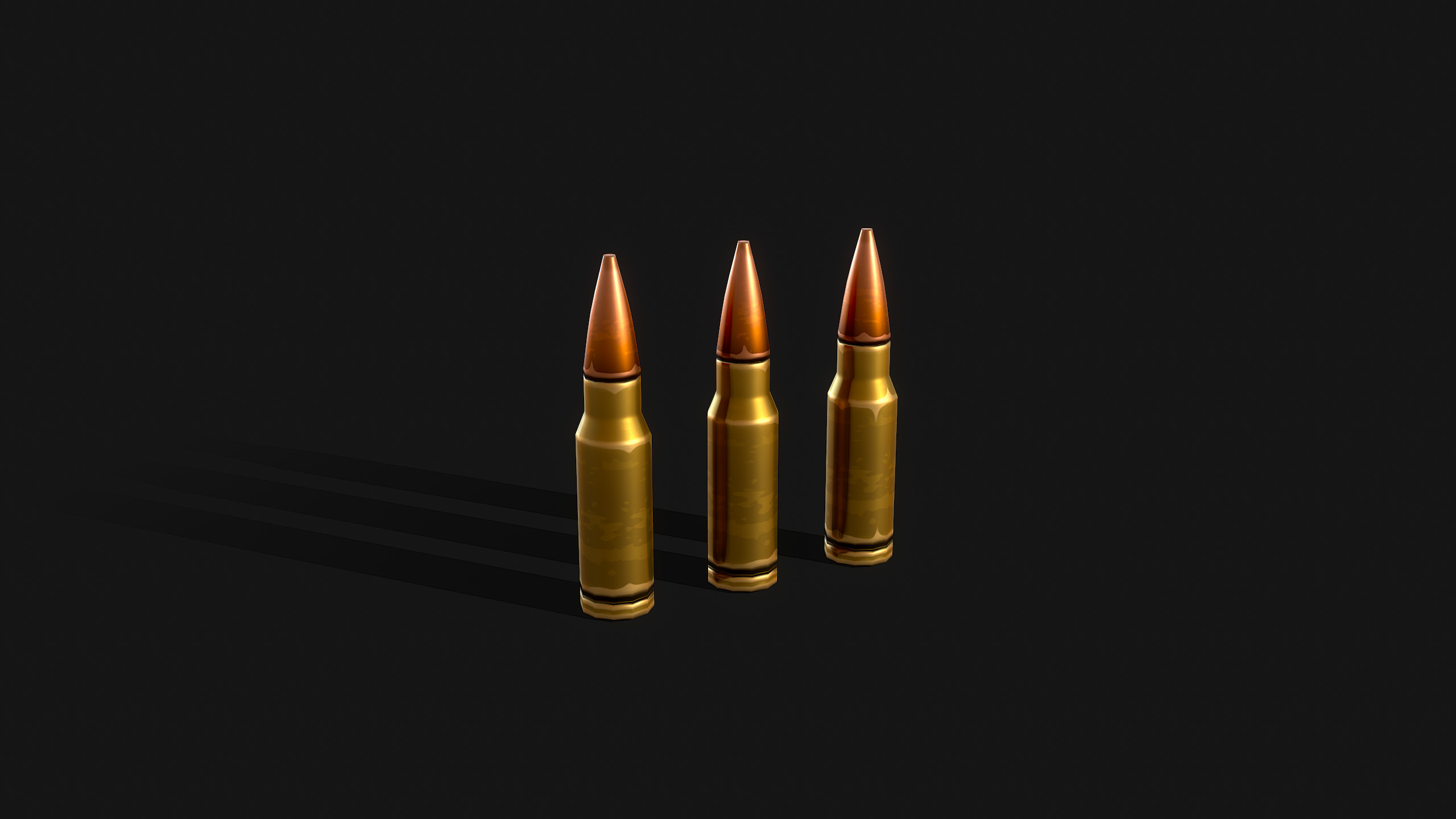 Stylized Sniper Rifle Low-poly 3D model_9