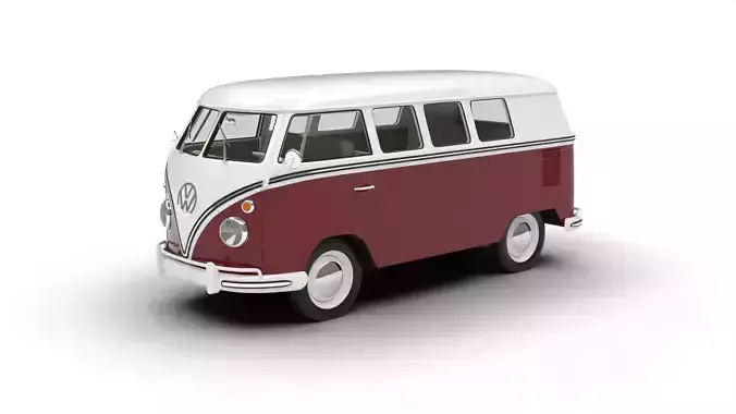 Volkswagen T1 Combi 1950 3d model 3D model