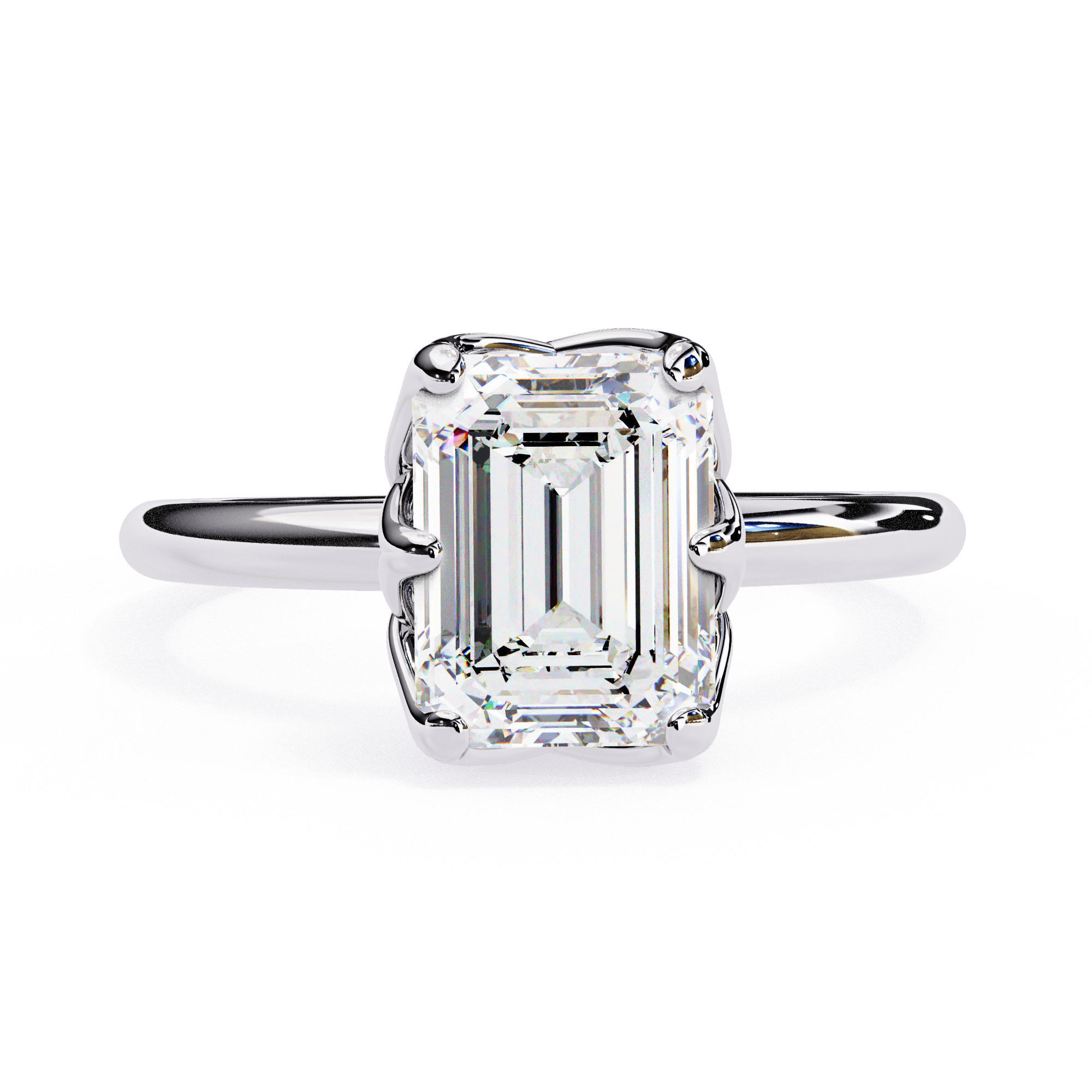 Mono Solitaire Diamond Ring 360 animation renders 3dm stl  3D print model_11