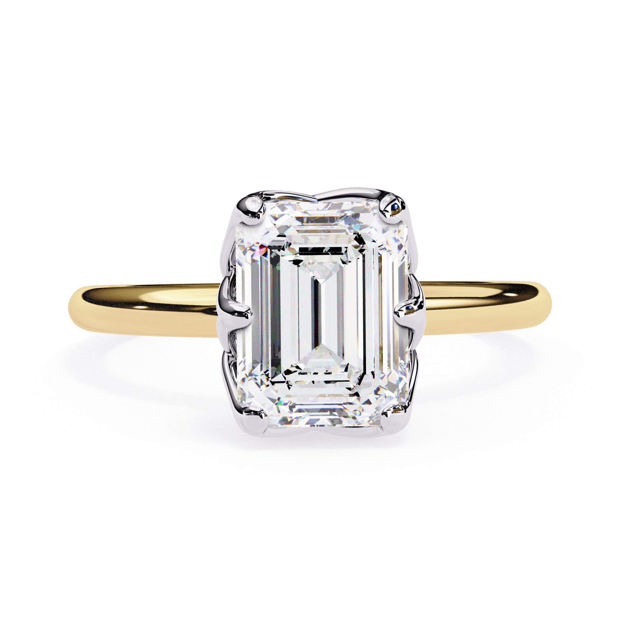 Mono Solitaire Diamond Ring 360 animation renders 3dm stl  3D print model_9