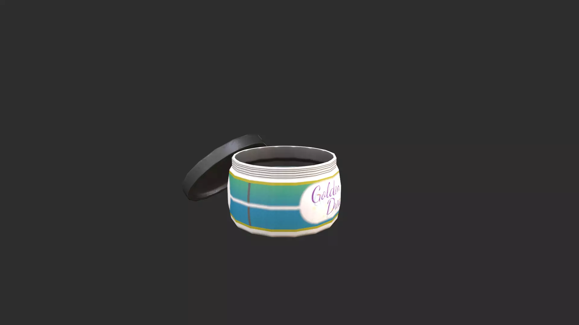 Face cream Low-poly 3D model