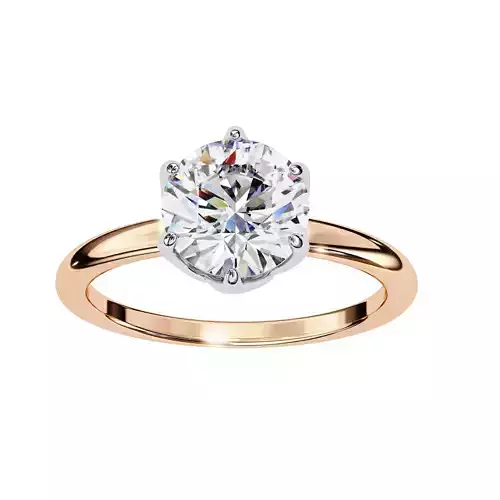 Mono Solitaire Diamond Ring 360 animation renders 3dm stl 