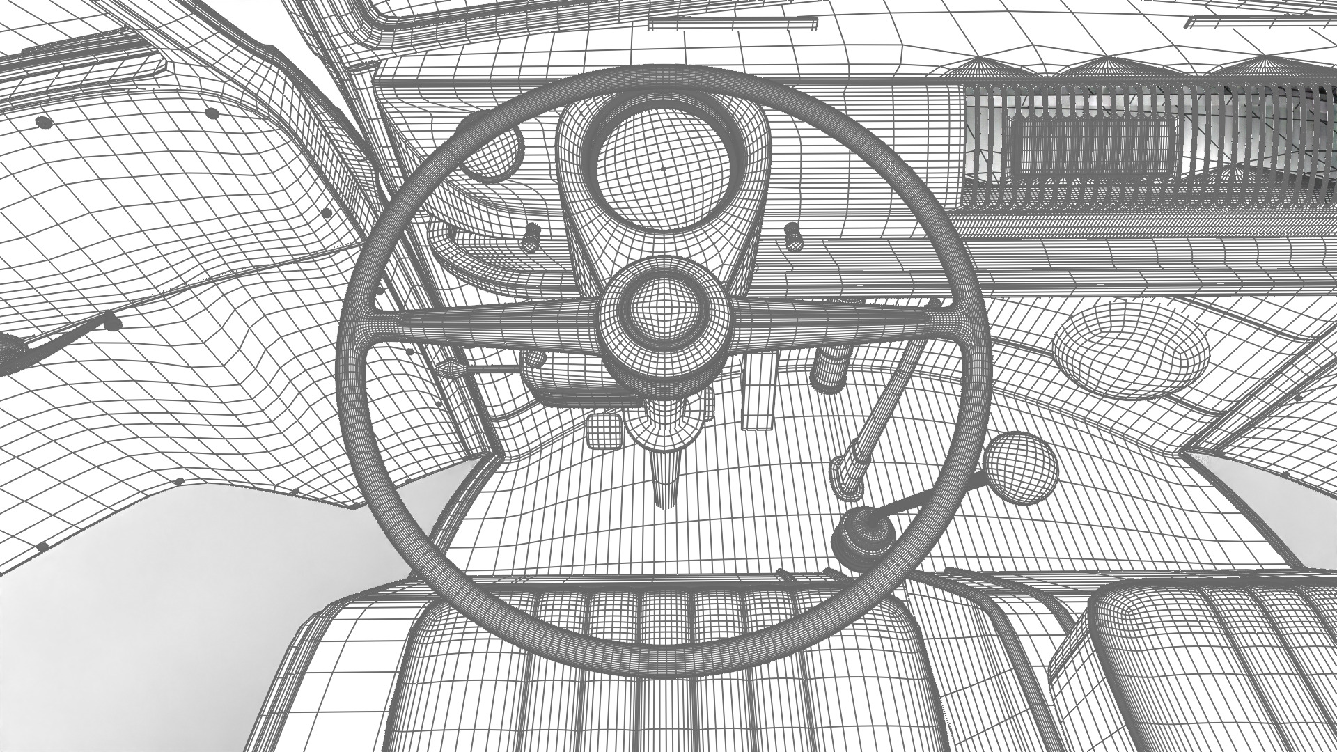 Volkswagen T1 Combi 1950 HQ 3d model 3D model_47