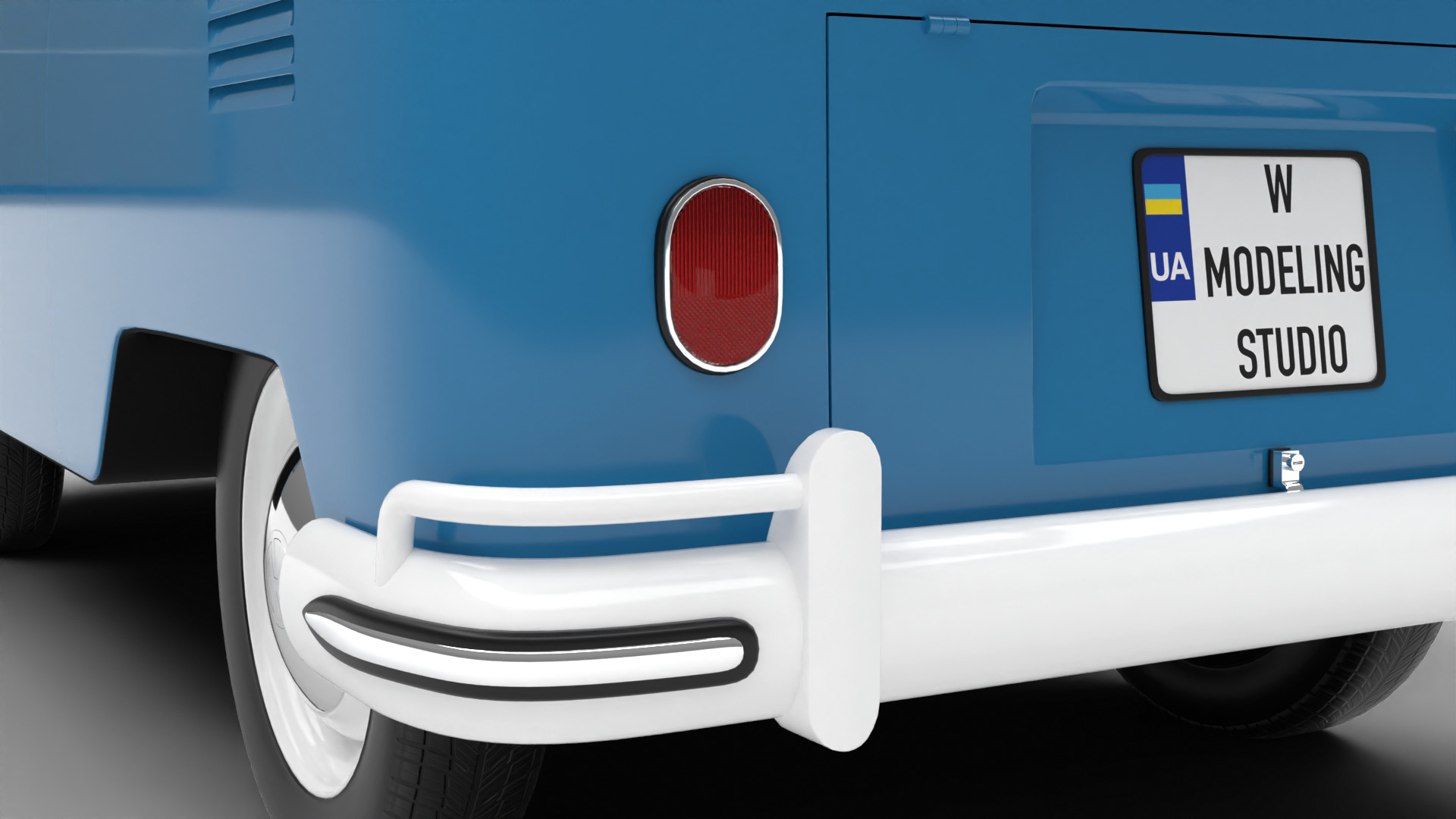 Volkswagen T1 Combi 1950 HQ 3d model 3D model_14