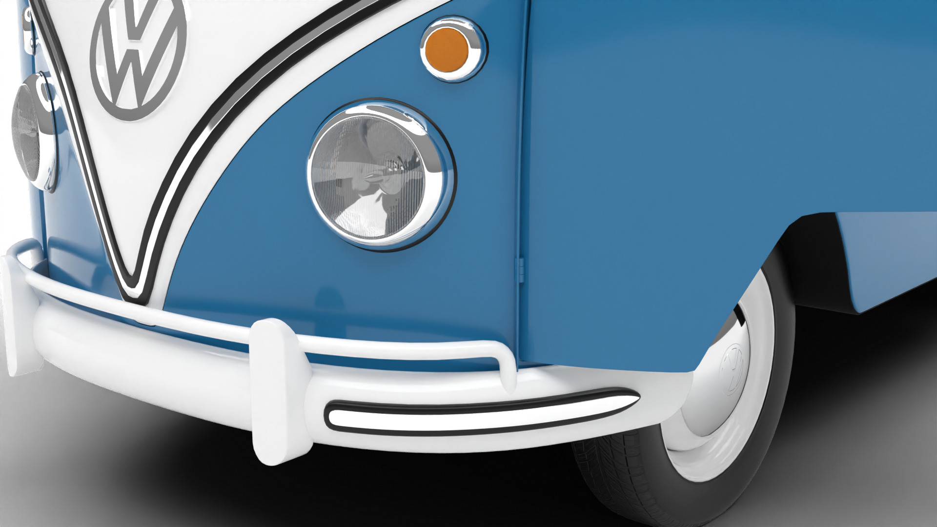 Volkswagen T1 Combi 1950 HQ 3d model 3D model_16