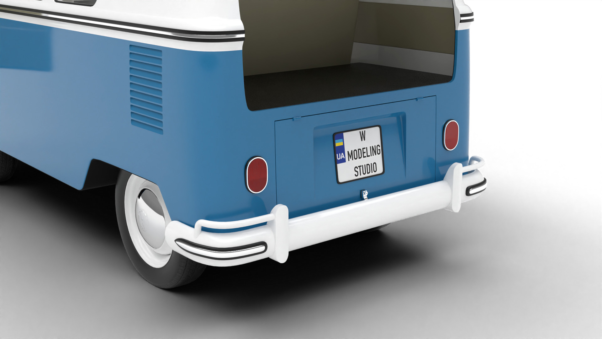 Volkswagen T1 Combi 1950 HQ 3d model 3D model_3
