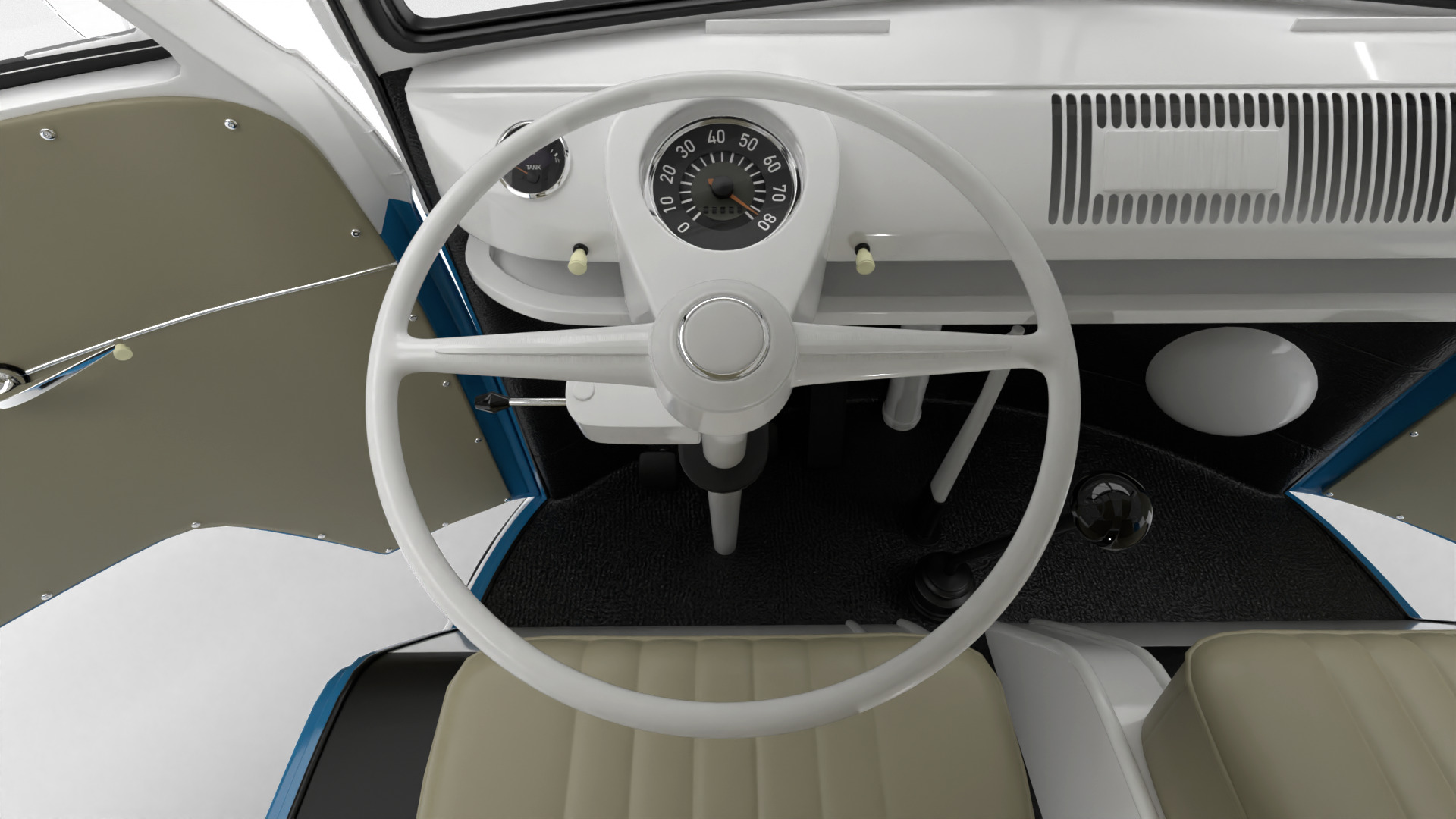 Volkswagen T1 Combi 1950 HQ 3d model 3D model_22