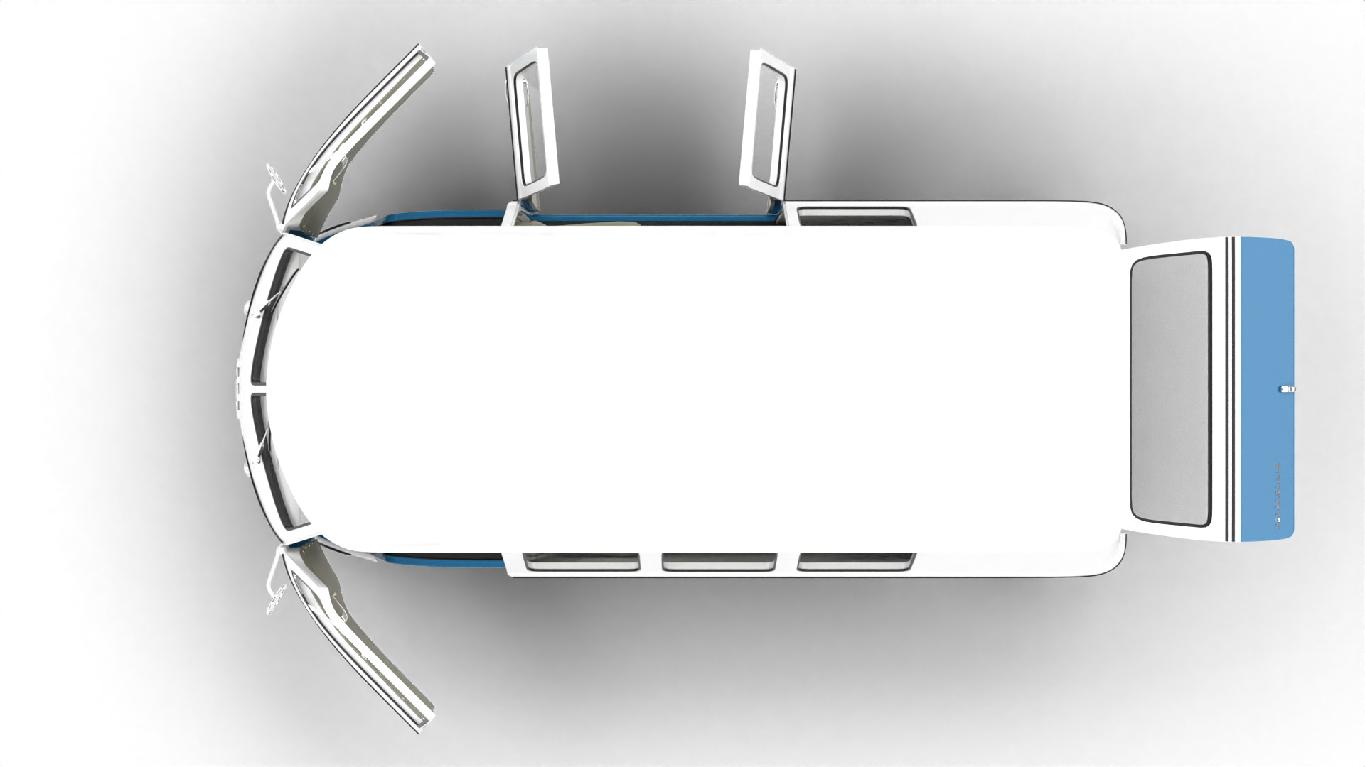 Volkswagen T1 Combi 1950 HQ 3d model 3D model_13