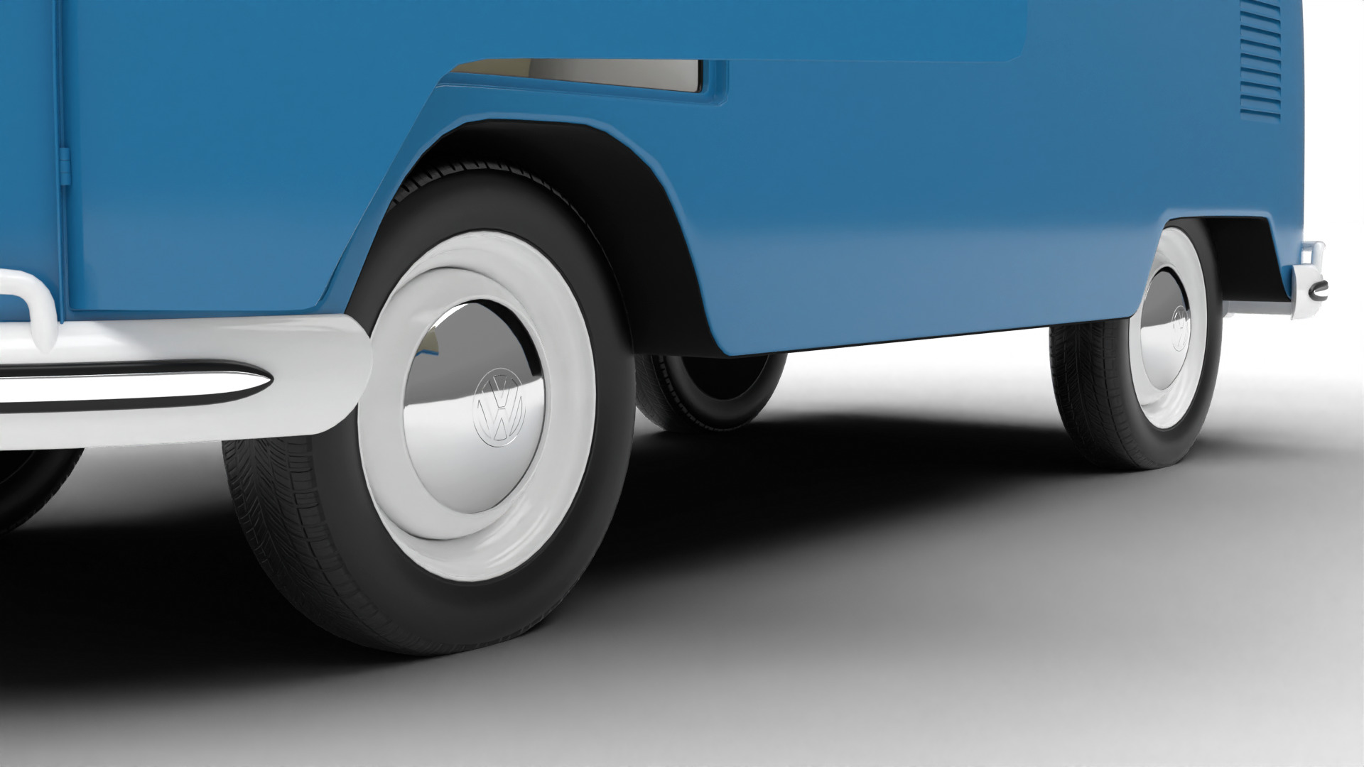 Volkswagen T1 Combi 1950 HQ 3d model 3D model_4