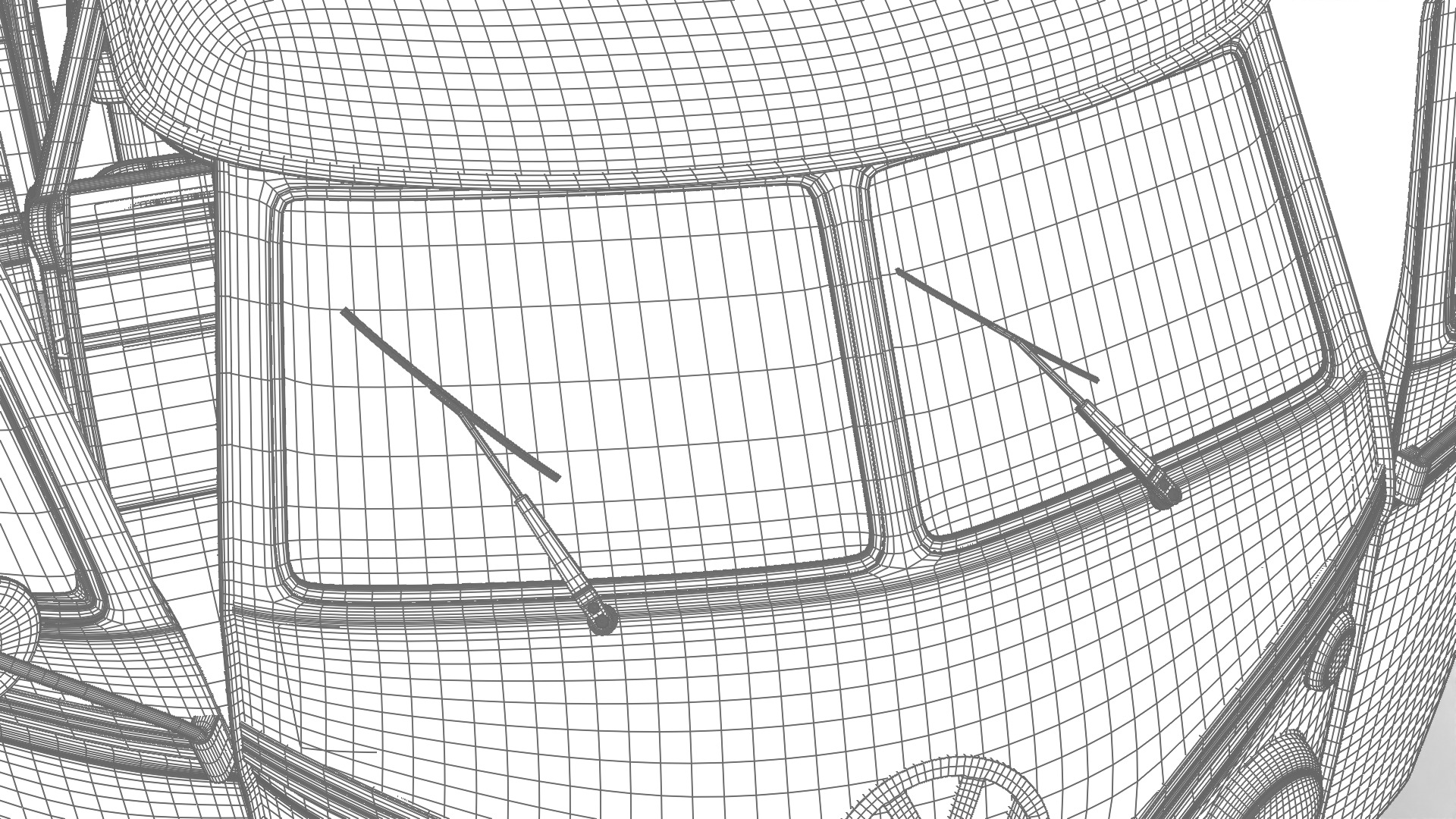 Volkswagen T1 Combi 1950 HQ 3d model 3D model_30