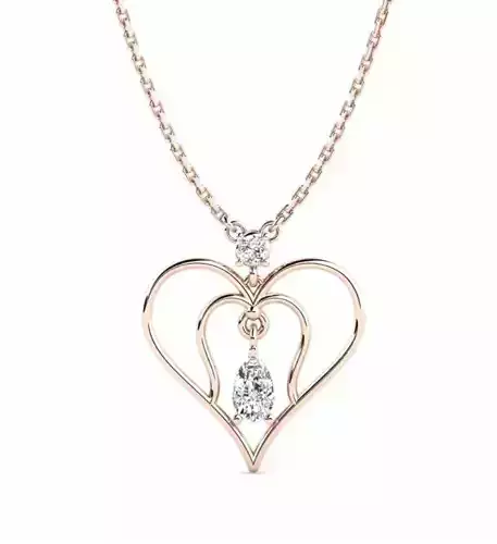 Heart pendant 12