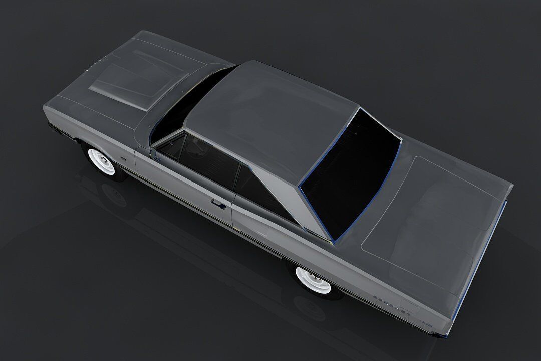 Dodge Coronet 1967  Low-poly 3D model_6