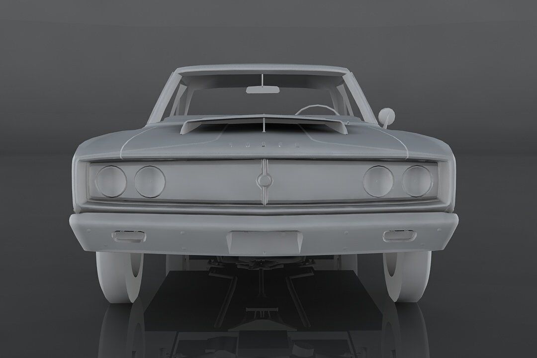 Dodge Coronet 1967  Low-poly 3D model_10