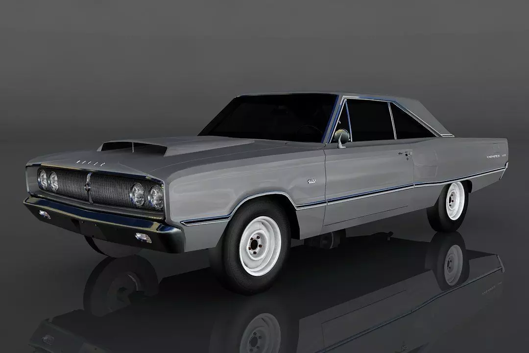 Dodge Coronet 1967  Low-poly 3D model_0