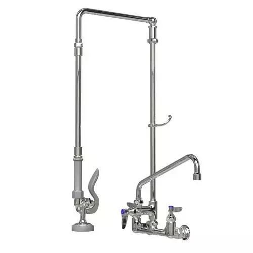 Wall mount mixing faucet  Pre-Rinse Overhead Swivel Arm Tsbrass