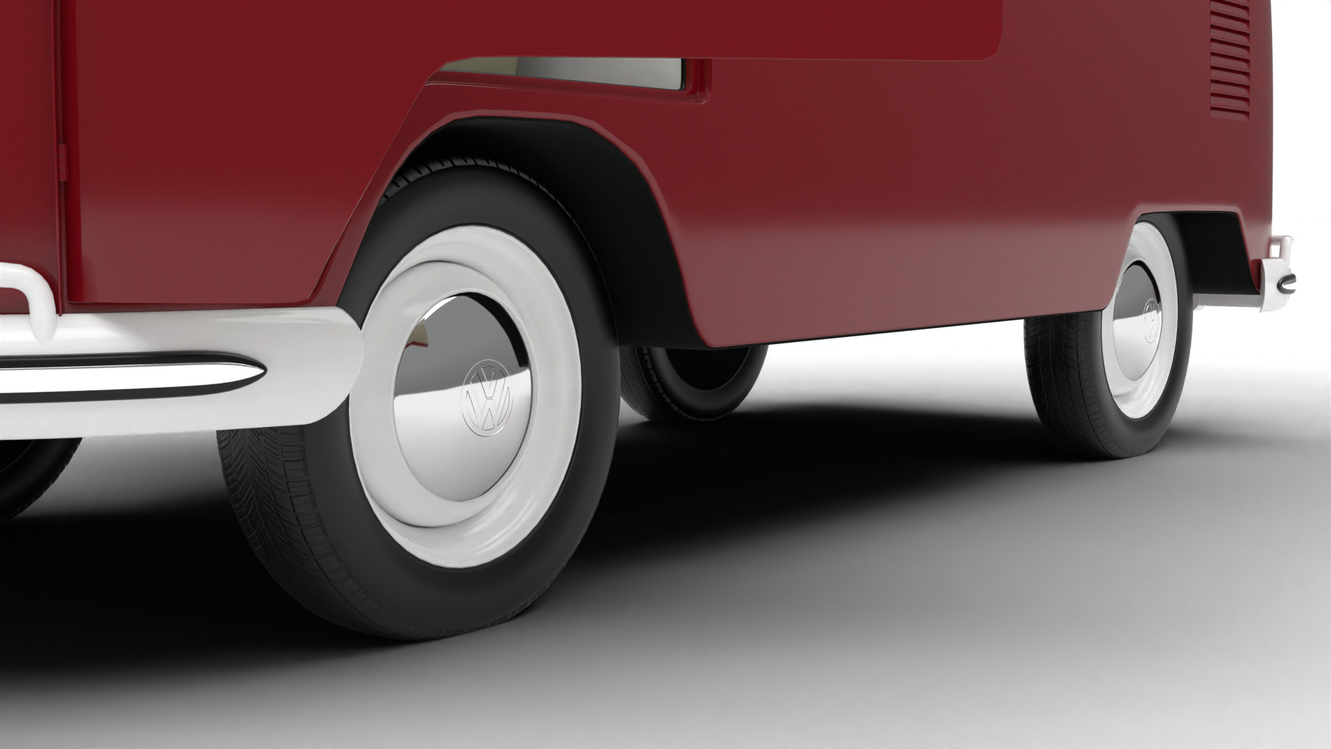 Volkswagen T1 Combi 1950 HQ 3d model 3D model_4