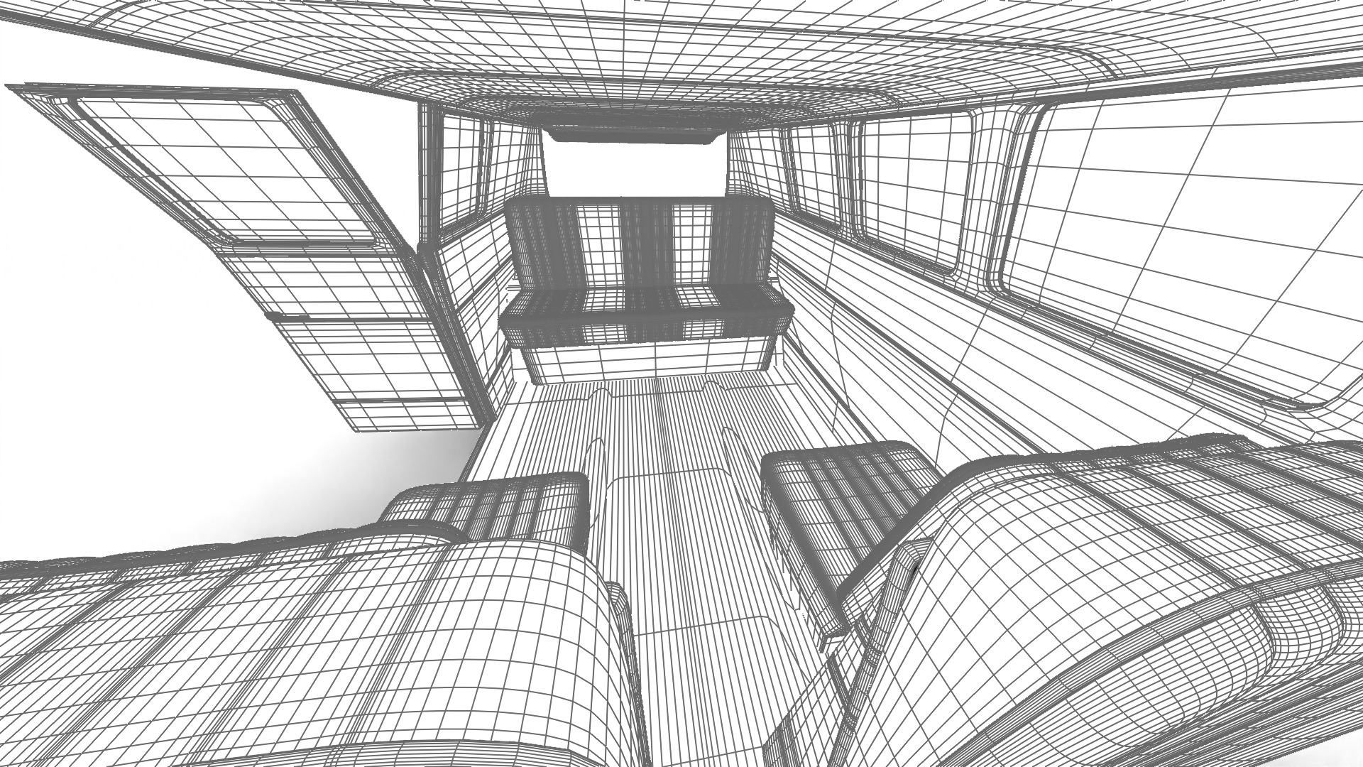 Volkswagen T1 Combi 1950 HQ 3d model 3D model_45