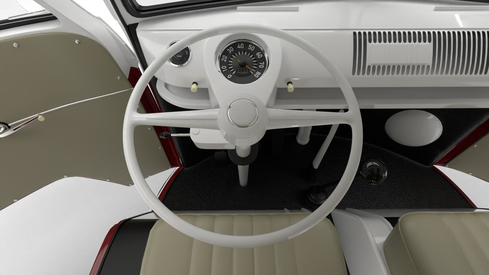 Volkswagen T1 Combi 1950 HQ 3d model 3D model_22