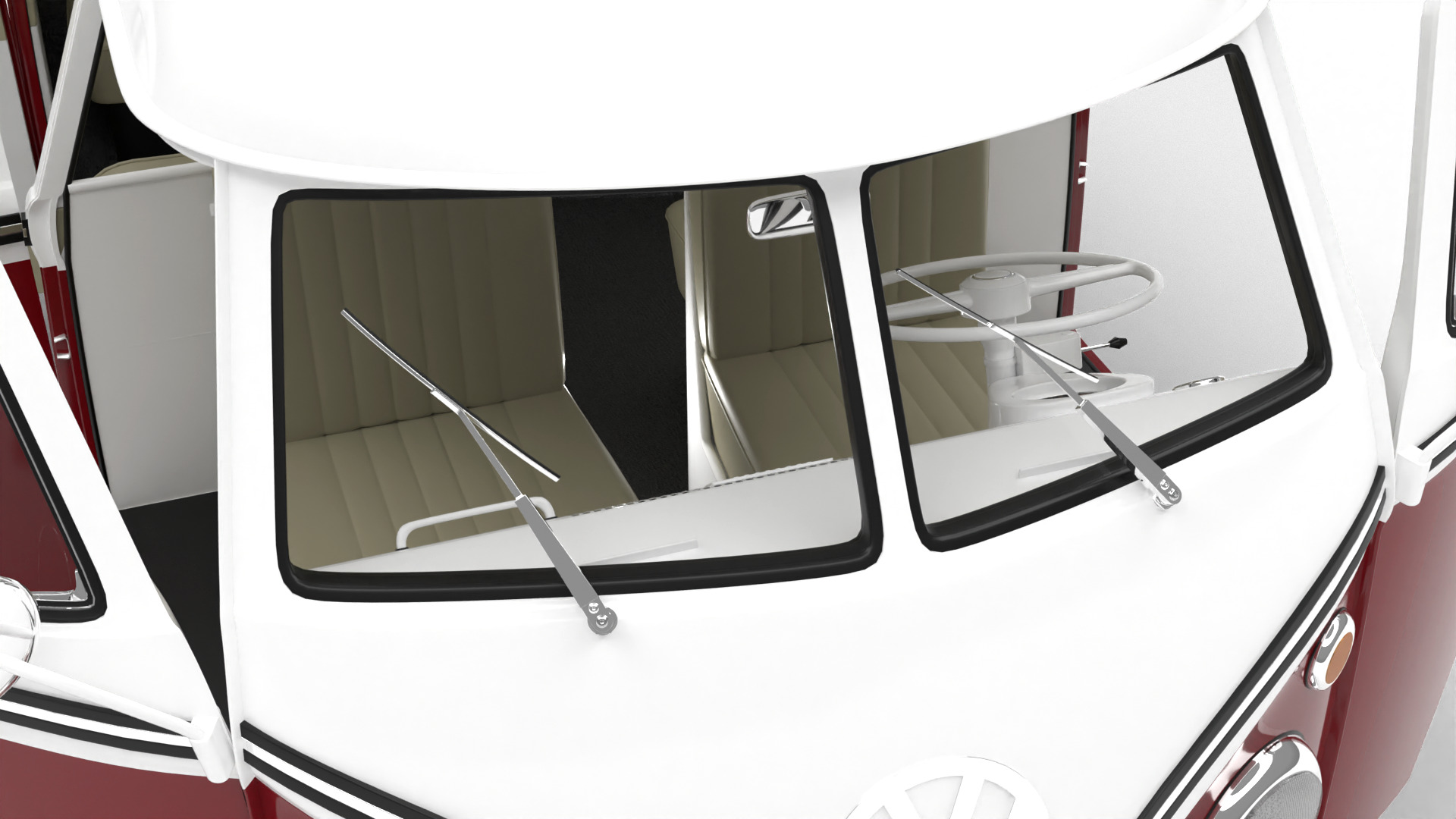 Volkswagen T1 Combi 1950 HQ 3d model 3D model_5