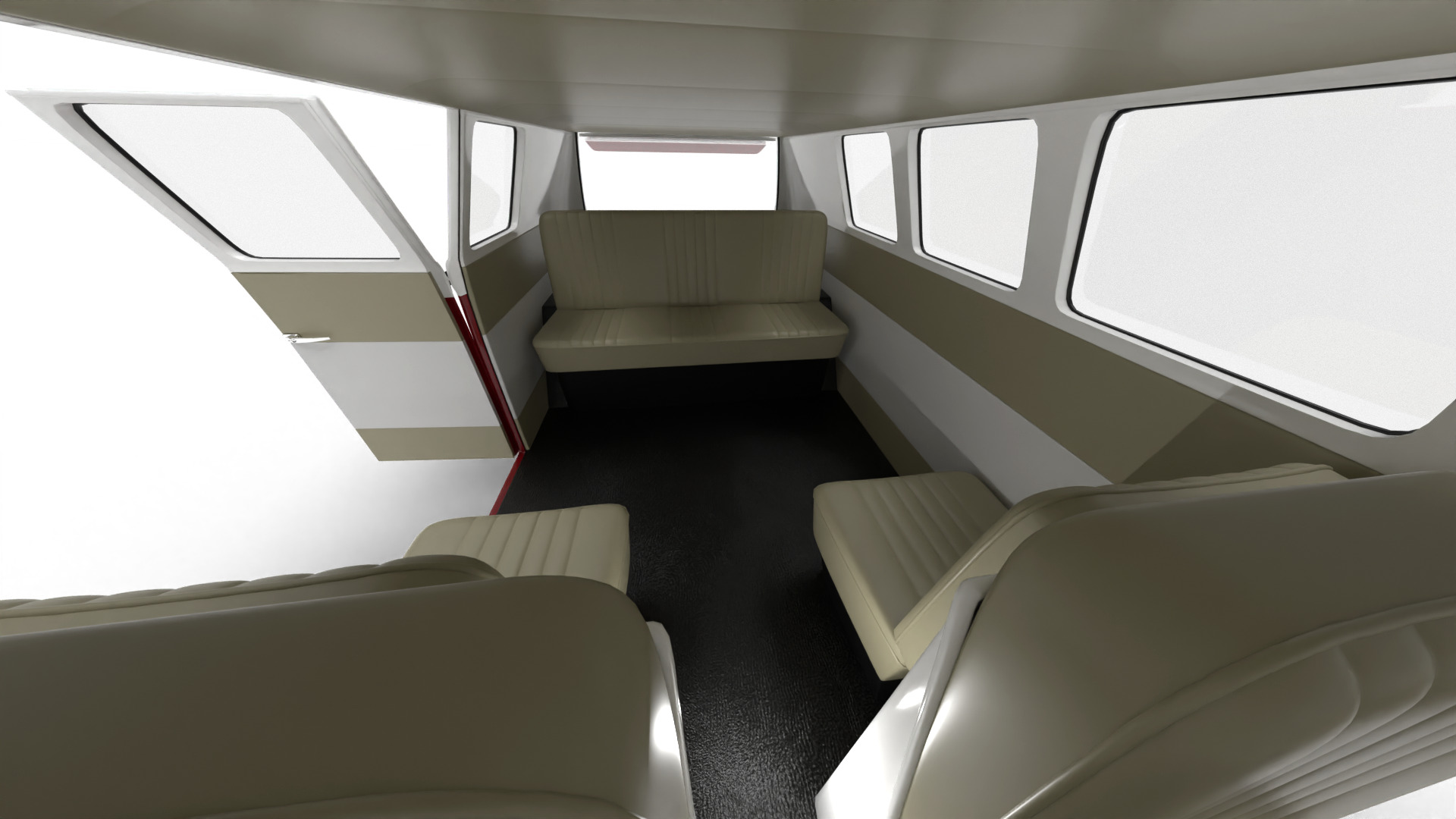 Volkswagen T1 Combi 1950 HQ 3d model 3D model_20