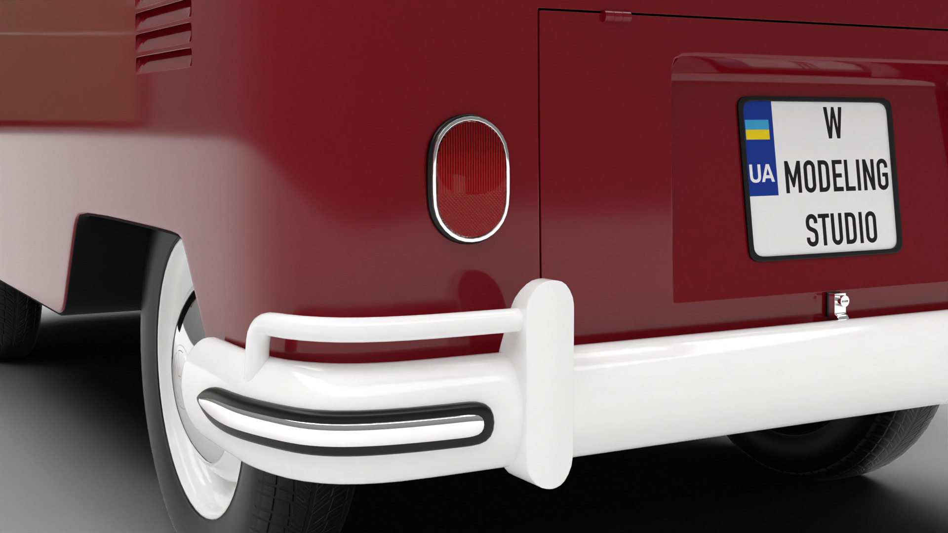 Volkswagen T1 Combi 1950 HQ 3d model 3D model_14