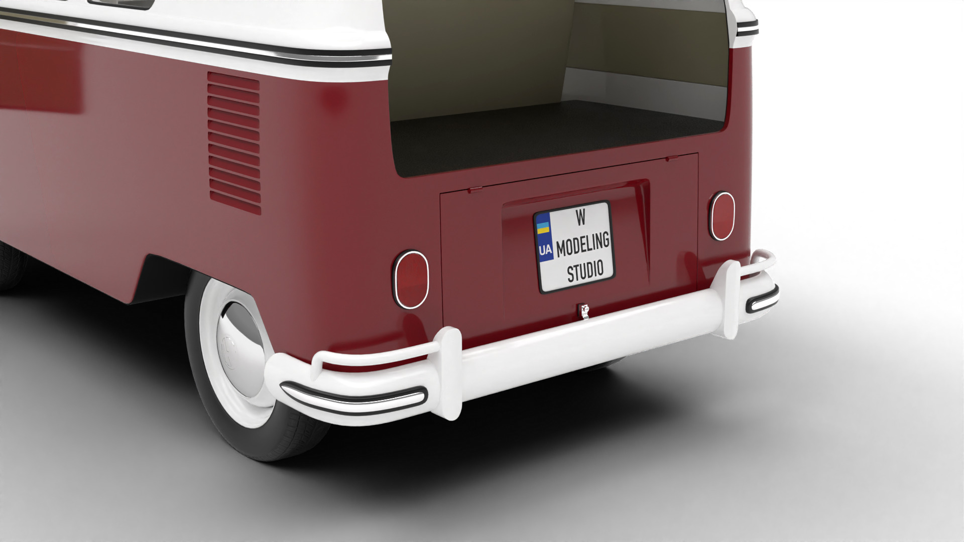 Volkswagen T1 Combi 1950 HQ 3d model 3D model_3