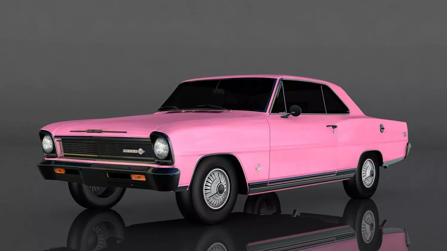 Chevrolet Nova SS Low-poly 3D model_0