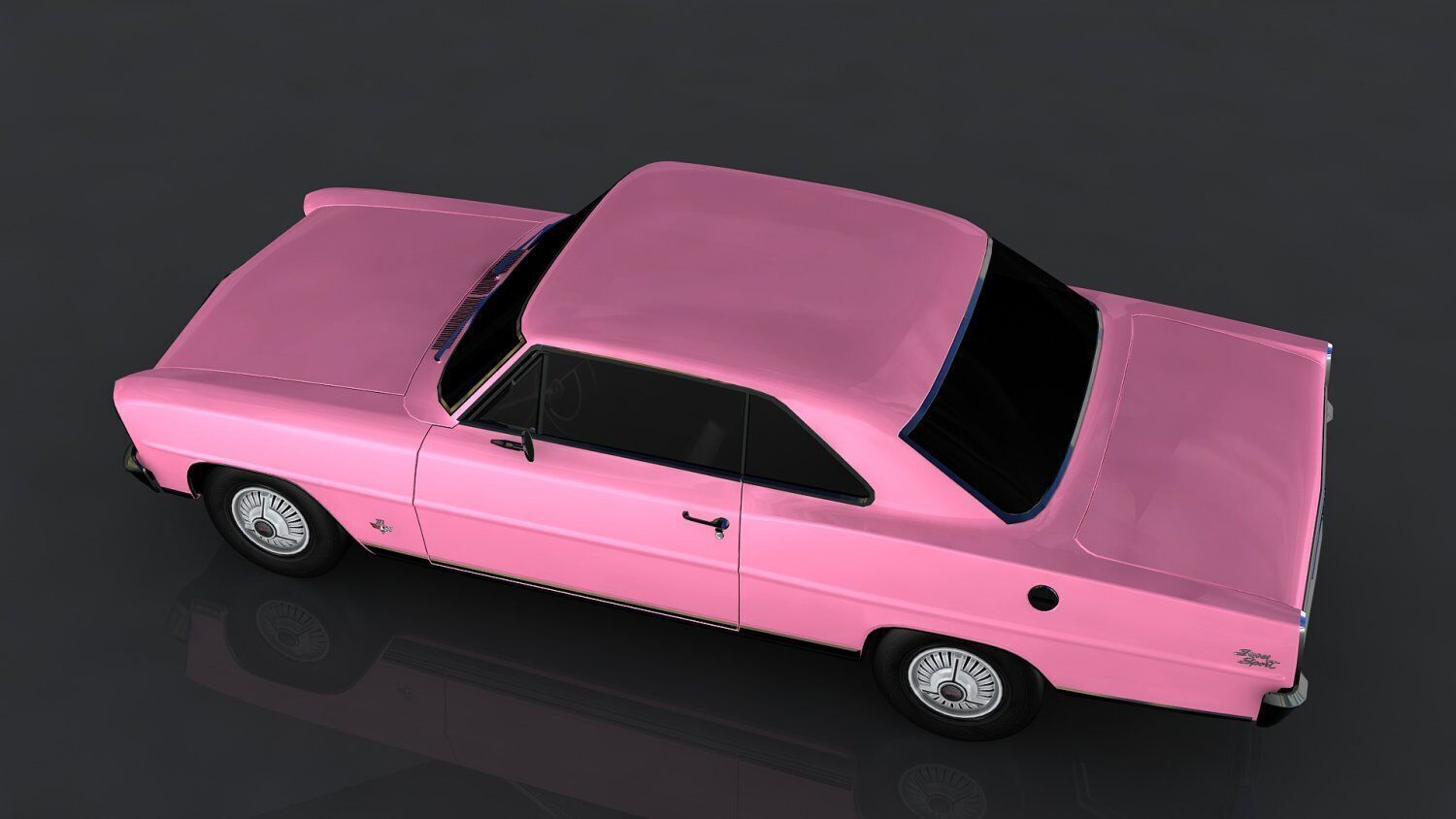 Chevrolet Nova SS Low-poly 3D model_6