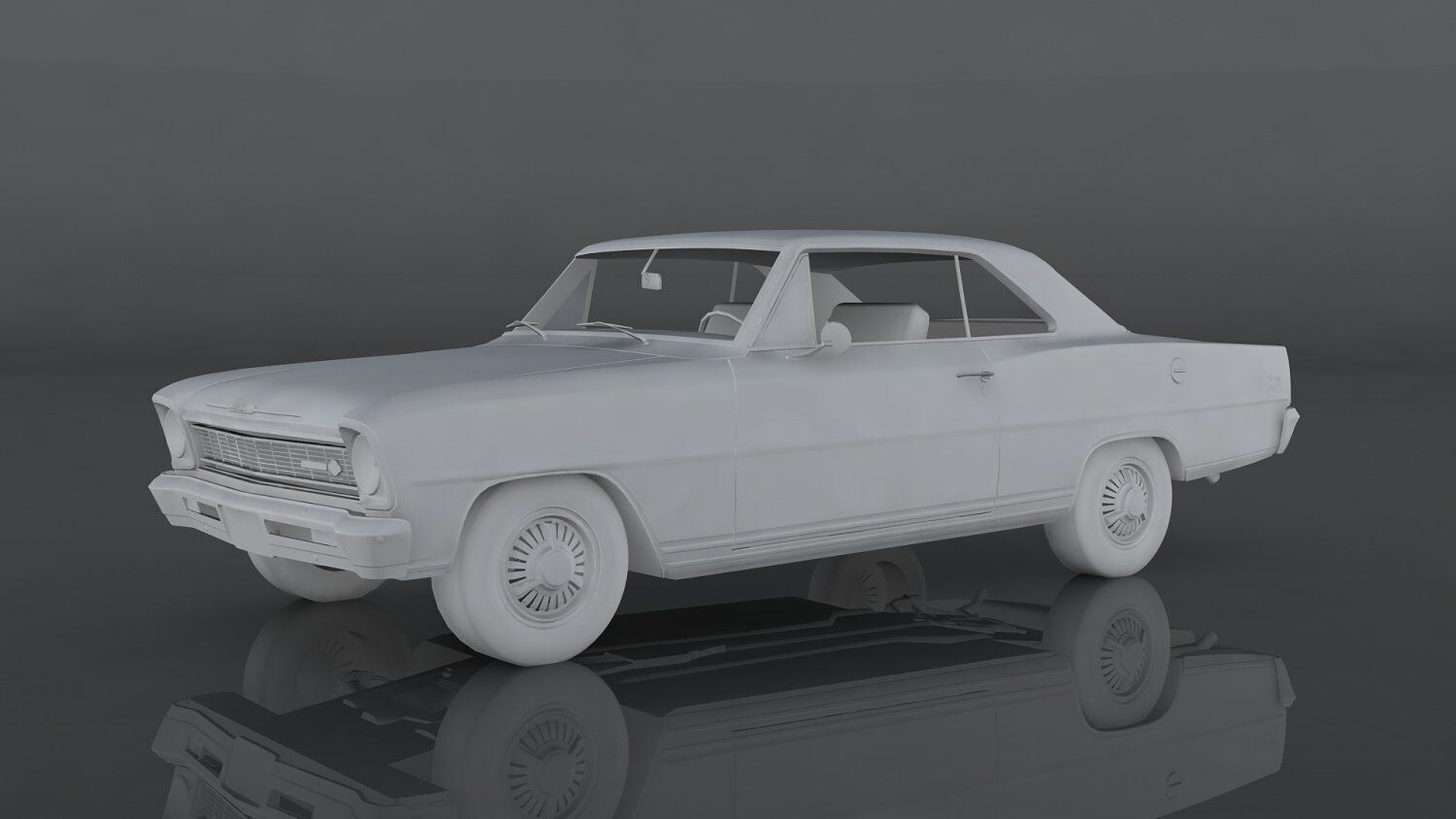 Chevrolet Nova SS Low-poly 3D model_11