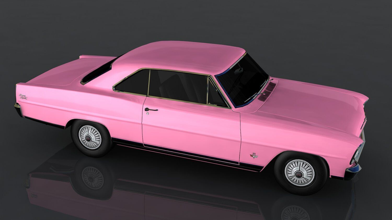 Chevrolet Nova SS Low-poly 3D model_2