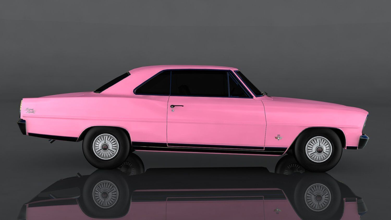 Chevrolet Nova SS Low-poly 3D model_3