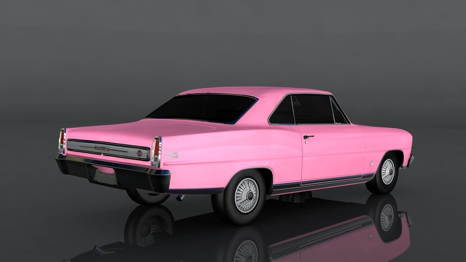 Chevrolet Nova SS Low-poly 3D model_4