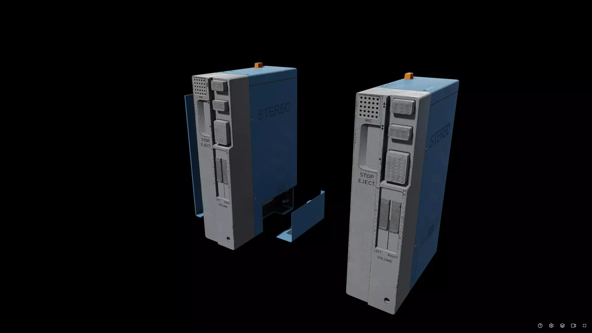 Sony WalkMan TPS L2 Cassette Player Low-poly 3D model
