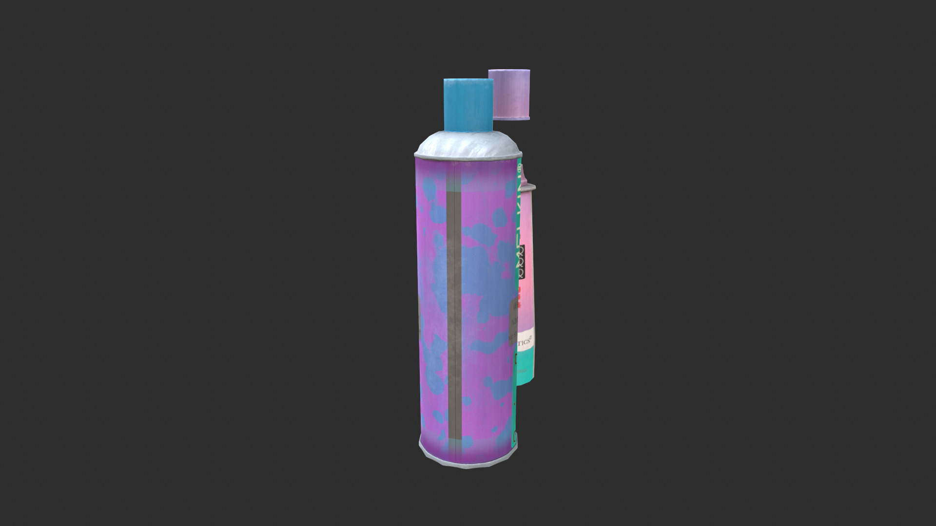 Hair spray Low-poly 3D model_2