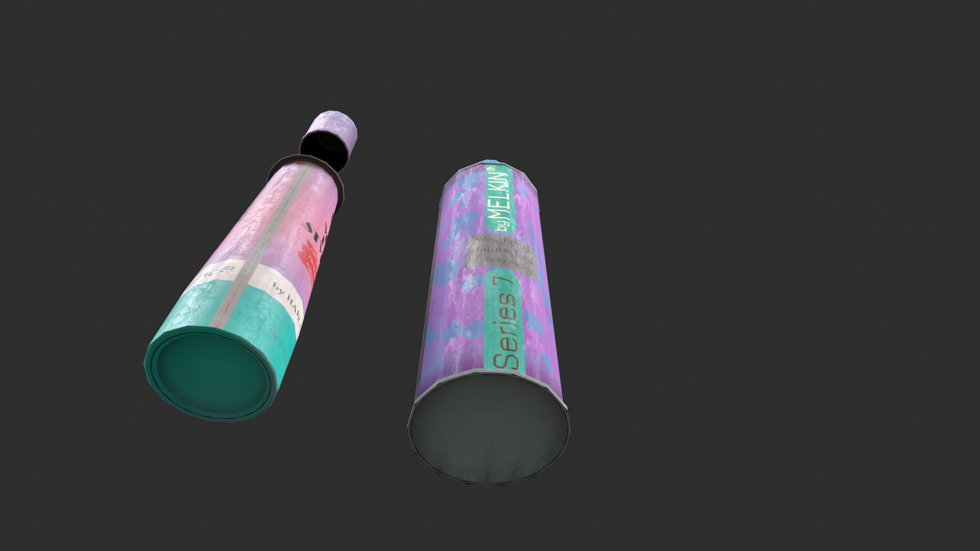 Hair spray Low-poly 3D model_6