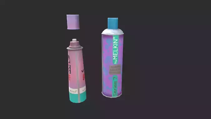 Hair spray Low-poly 3D model
