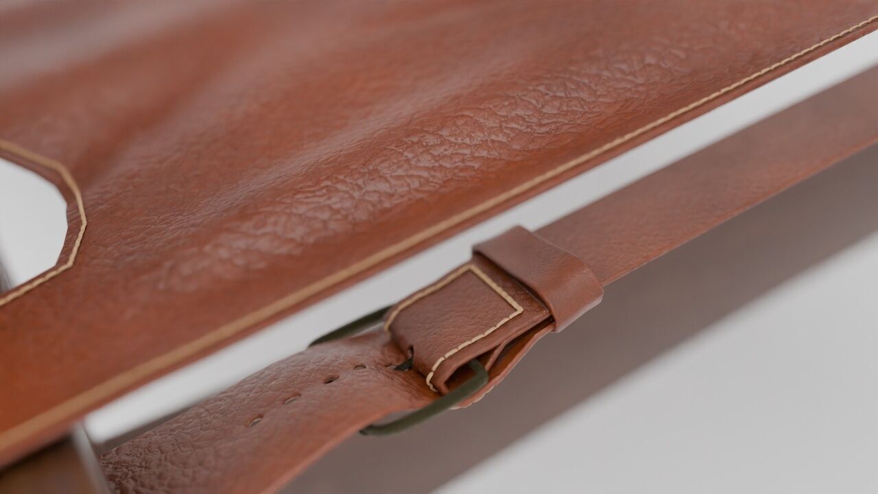 Sagrada Chair Design Armchair Low-poly 3D model_7