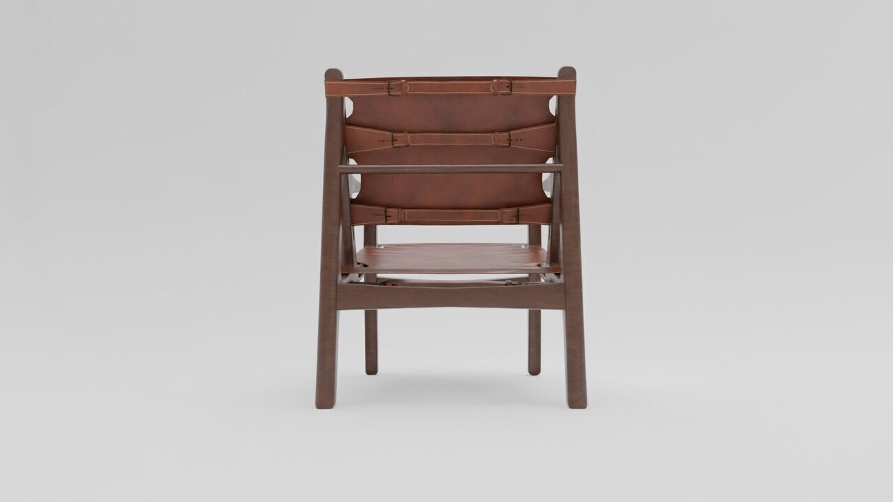 Sagrada Chair Design Armchair Low-poly 3D model_3